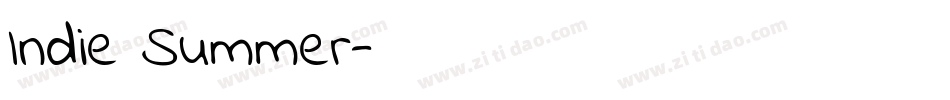 Indie Summer字体转换